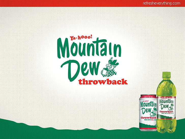 Mountain Dew Cartoon, closeup, retail, label, capital letter Free HD Wallpaper