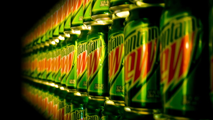Mountain Dew Transparent, no people, large group of objects, bottle, in a row Free HD Wallpaper