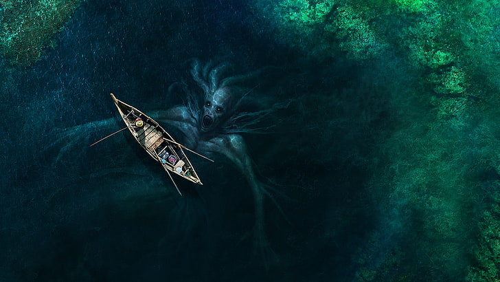 Scary Deep Sea Mermaids, ship, horror, transportation, underwater Free HD Wallpaper