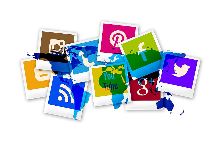 Social Media Marketing Tips, symbols, social networking, choice, cut out Free HD Wallpaper