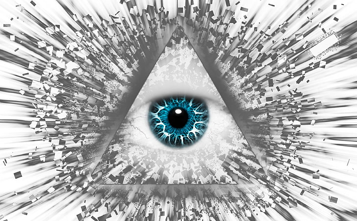 The Eye of Ra, geometric shape, shape, remode, digital composite Free HD Wallpaper