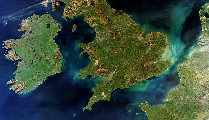 UK at Night From Space, full frame, abstract, space, england Free HD Wallpaper