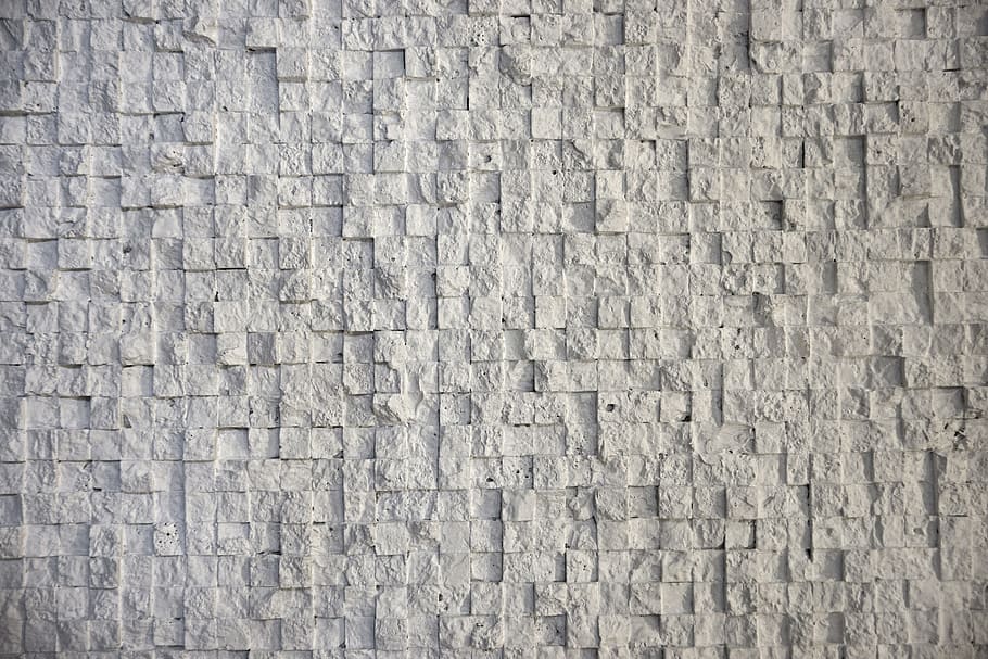 White stone Wall, textured effect, granite, pattern, detail shots Free HD Wallpaper