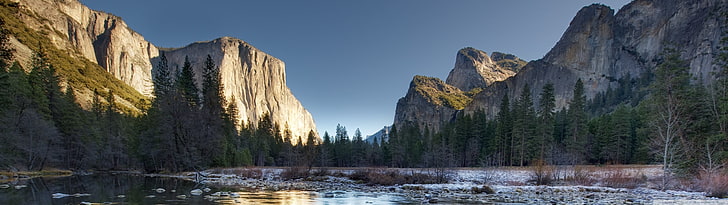 Yosemite National Park Volcano, el capitan  yosemite national park, coniferous tree, rocky mountains, famous place Free HD Wallpaper