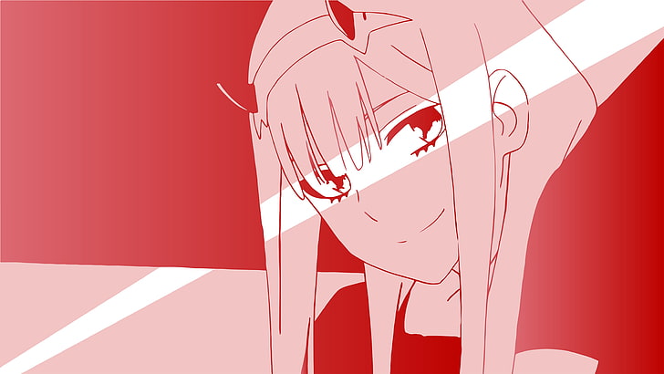 Anime Zero Two, day, sunlight, pink color, communication Free HD Wallpaper