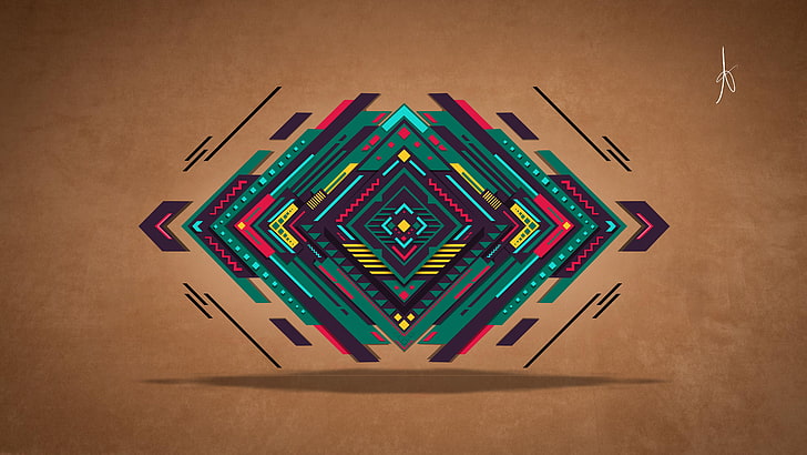 Art Cool Abstract Design, digital composite, colorful, symmetry, multi colored Free HD Wallpaper