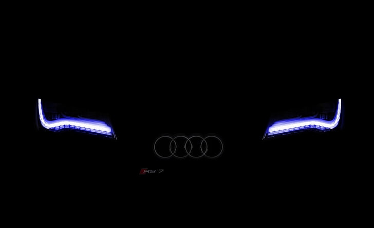 Audi LandJet, blue, sign, burning, communication Free HD Wallpaper