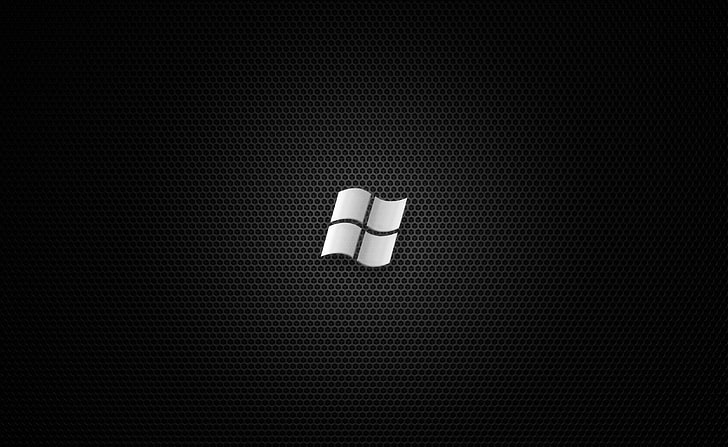 Black Win 7, copy space, illuminated, high angle view, windows seven Free HD Wallpaper