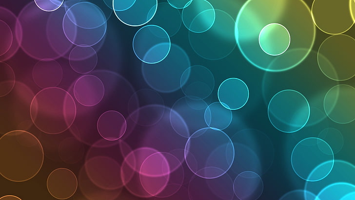 circle, colorful, night, light Free HD Wallpaper