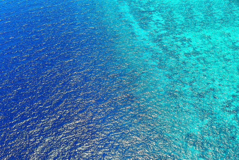 Crystal Blue Ocean, outdoors, sea, swimming pool, purity Free HD Wallpaper