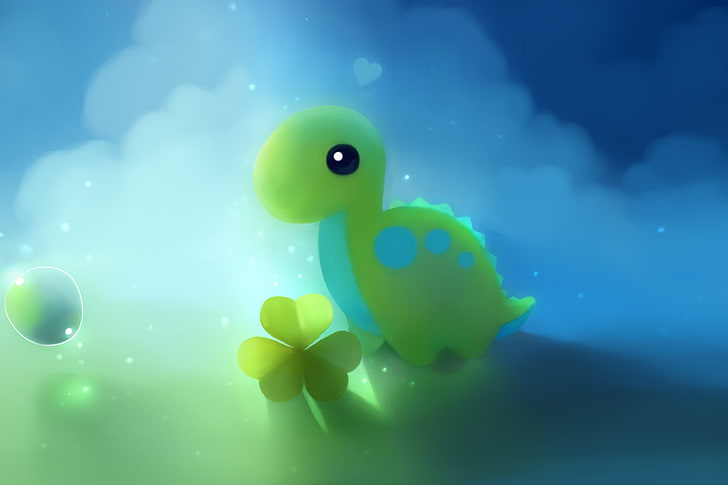 Cute Dinosaur Pattern, dinosaur, kawaii Free HD Wallpaper