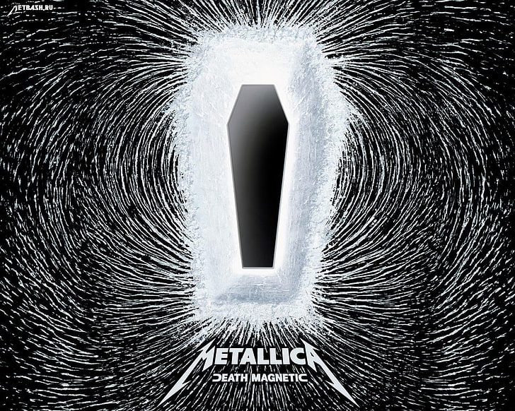 Death Magnetic Vinyl, illustration, geometric shape, closeup, indoors