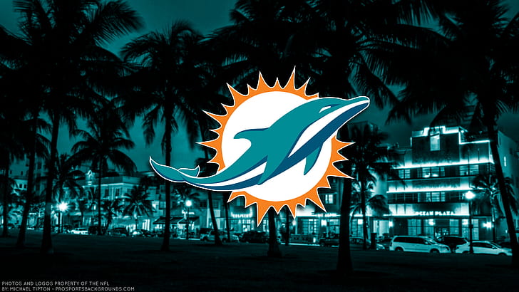 Dolphins Logo Font, logo, miami dolphins, nfl, emblem Free HD Wallpaper