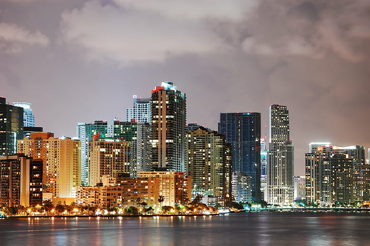 florida, skyscraper, landscape, miami  fl Free HD Wallpaper