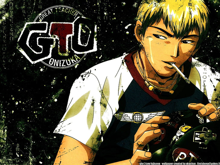 Great Teacher Onizuka Bike, waist up, eikichi onizuka, one person, real people Free HD Wallpaper