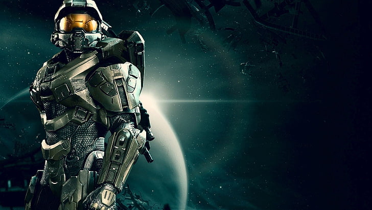 Halo 5 Master Chief, nature, space, unrecognizable person, xbox one Free HD Wallpaper