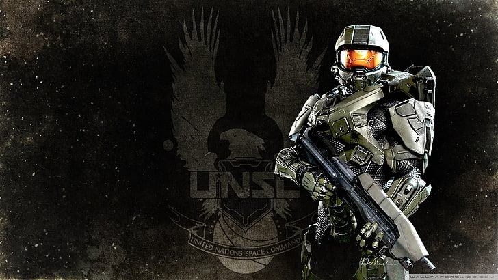 Halo Master Chief, halo, chief, clothing, work helmet Free HD Wallpaper