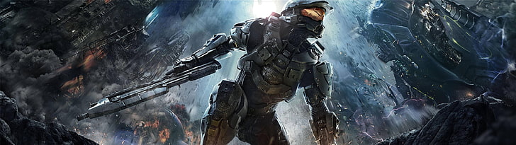 Halo Master Chief Statue, one person, clothing, day, aggression Free HD Wallpaper