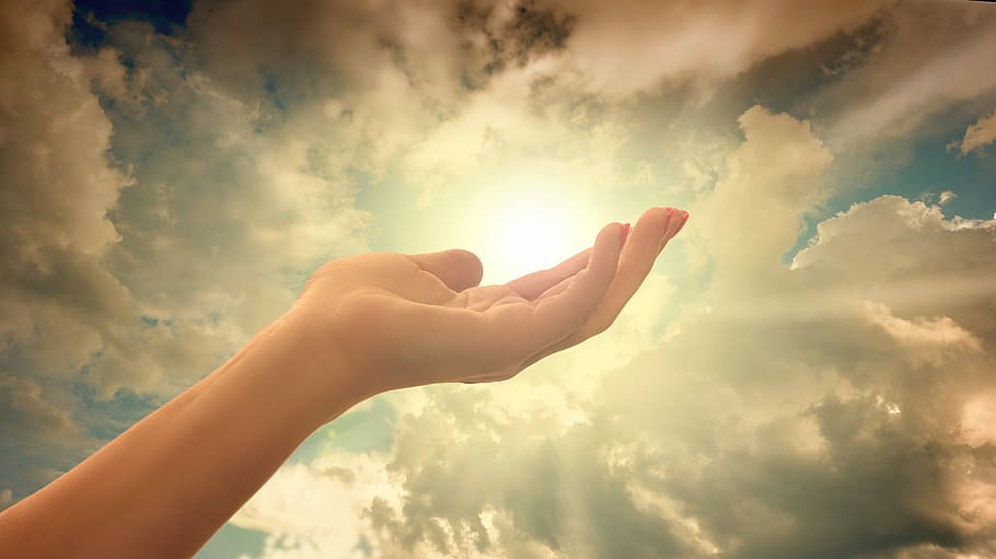 Hand of God NASA, christian, heavenly, light at the end of the tunnel, sunlight Free HD Wallpaper