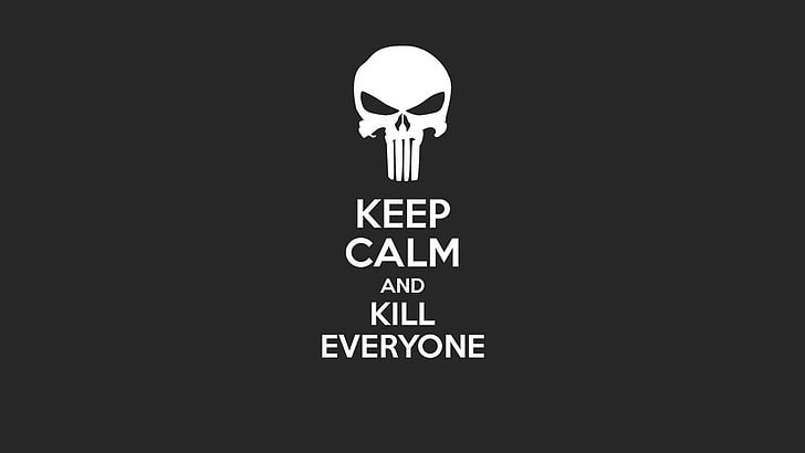 Keep Calm and Eat, single object, dark, fear, minimalism