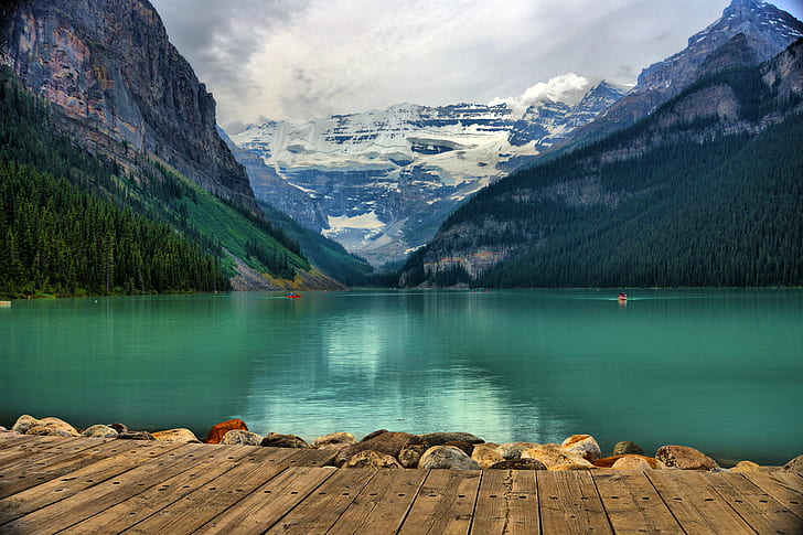 Lake Louise Inn, banff  national  park, travel, tree, sony  alpha  77 Free HD Wallpaper