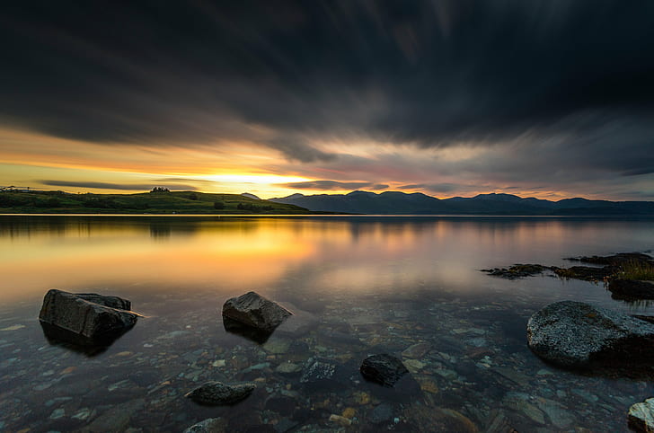 Loch Linnhe Scotland, cloud  sky, outdoors, scenics, dusk Free HD Wallpaper