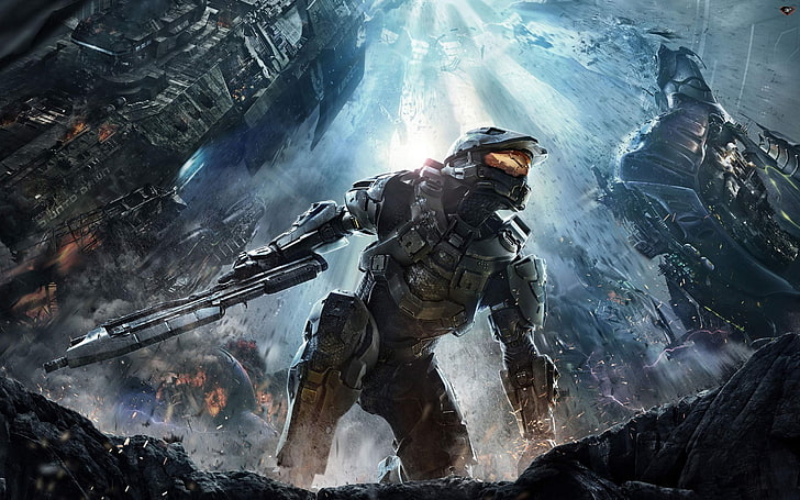 Master Chief Halo 4 Concept Art, technology, xbox 360, courage, security Free HD Wallpaper