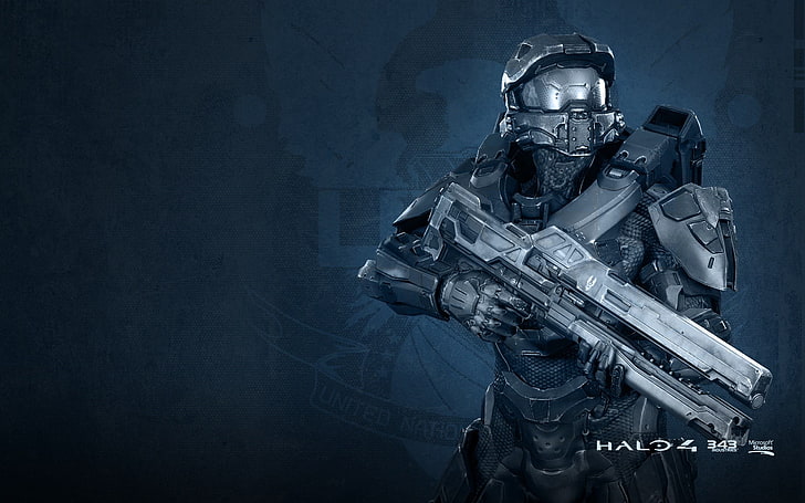 master chief, halo 4, uniform, weapon Free HD Wallpaper