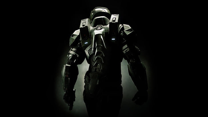 Master Chief Helm, military, armor, halo, futuristic Free HD Wallpaper