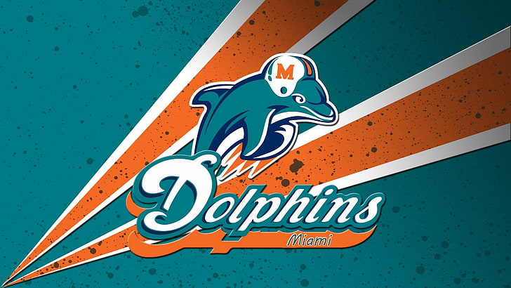 Miami Dolphins Emblem, art and craft, information sign, sign, day Free HD Wallpaper