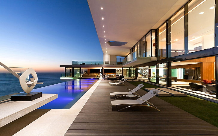 Miami Luxury Homes, illuminated, nature, ceiling, seat Free HD Wallpaper