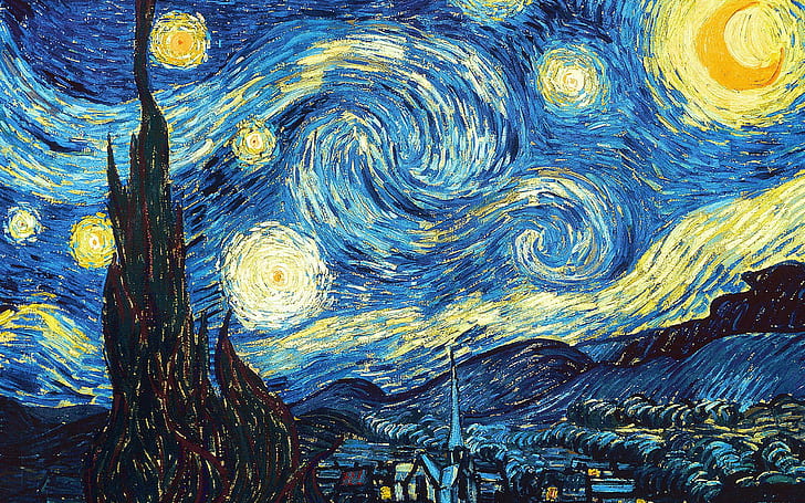 Most Famous Paintings by Renoir, Starry, vincent van gogh, the starry night, The Free HD Wallpaper