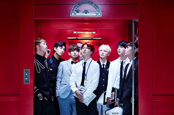 Personel BTS, elevator, v bts, bts, jungkook Free HD Wallpaper