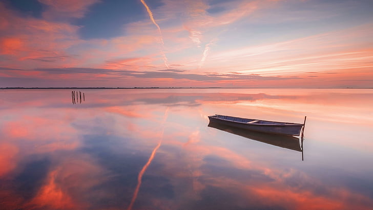 Red Firewatch, water, lake, sunrise, atmosphere