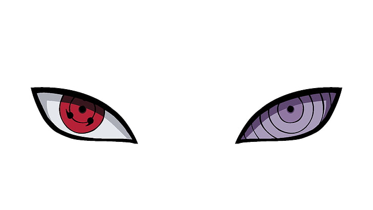 Sharingan vs Rinnegan, naruto, cut out, naruto shippuuden, sign Free HD Wallpaper