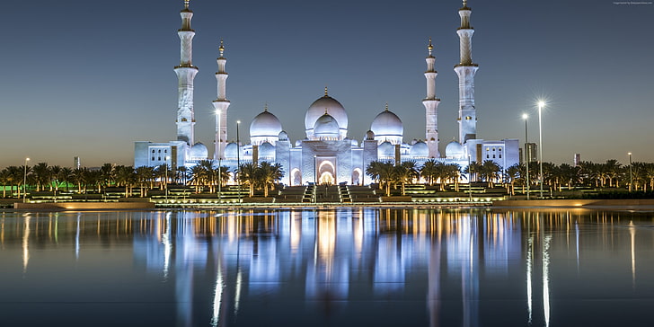 Sheikh Zayed Masjid, sheikh zayed mosque, abu dhabi, place of worship, no people Free HD Wallpaper