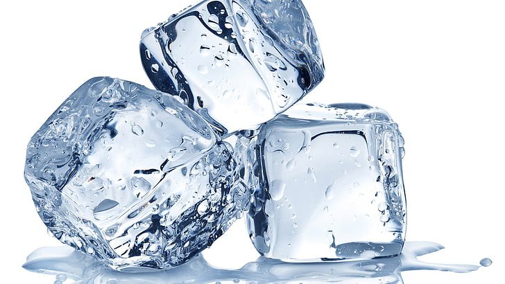 Single Ice Cube, cool, shiny, clear, design