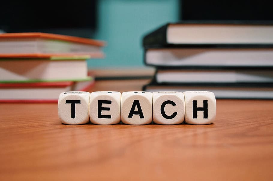 Teaching Sight Words Activities, closeup, capital letter, toy block, selective focus