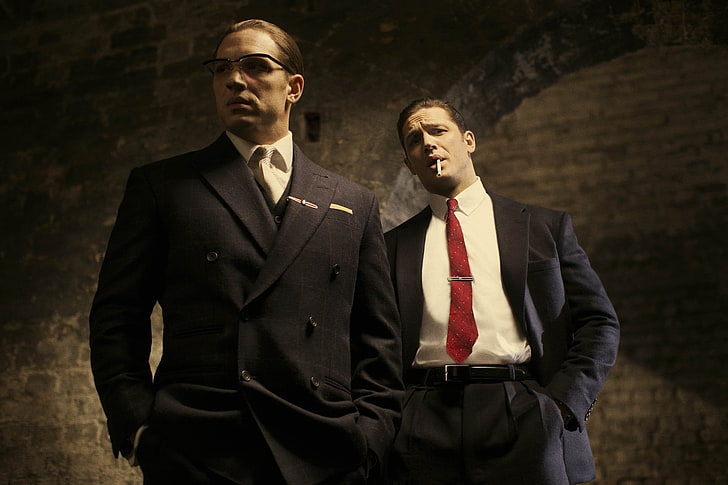 Tom Hardy Gangster, dark, indoors, black background, males