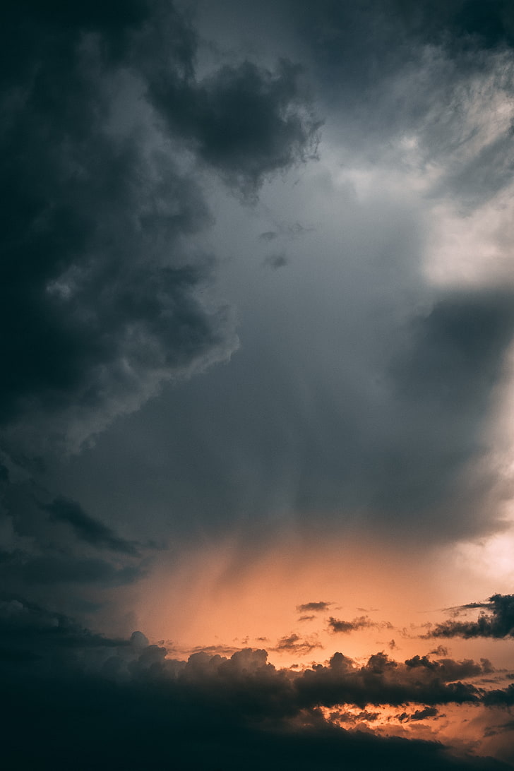 Unsplash.com Free Man, storm cloud, meteorology, cloudscape, sunbeam Free HD Wallpaper