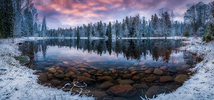 Wonderland Landscape, reflection lake, land, scenics  nature, lake Free HD Wallpaper