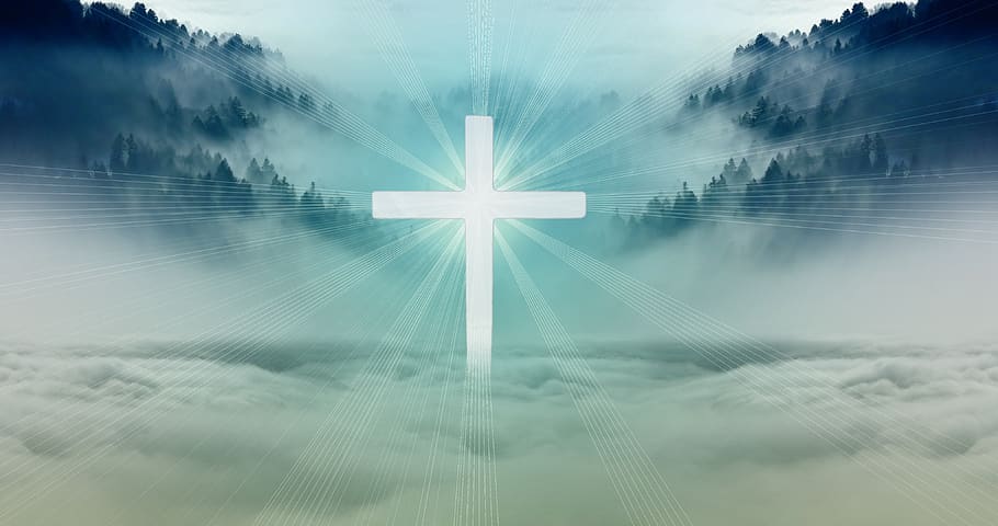 Wooden Cross, harmony, motion, trust, digital composite Free HD Wallpaper