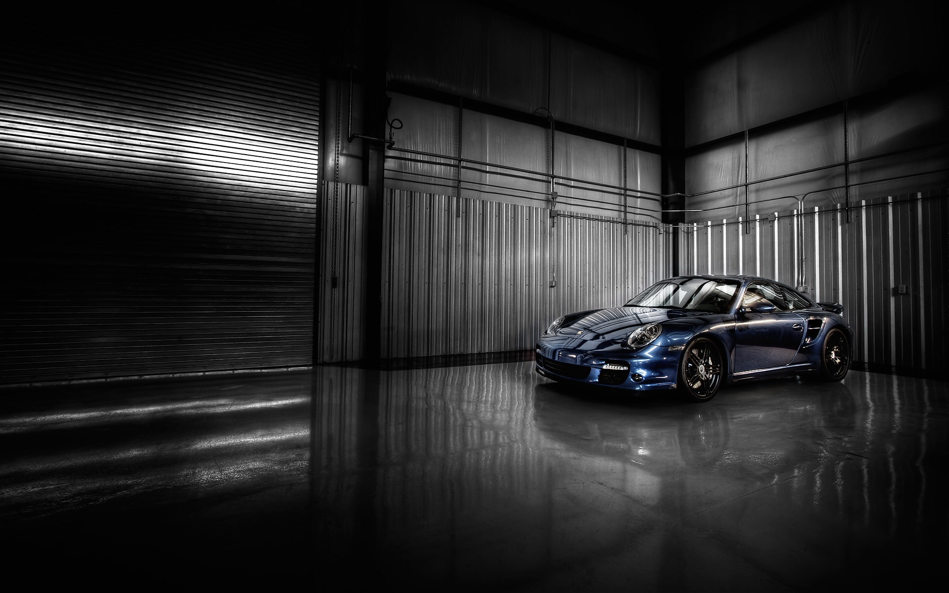 car, warehouse, porsche, cool
