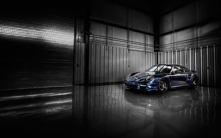 car, warehouse, porsche, cool Free HD Wallpaper