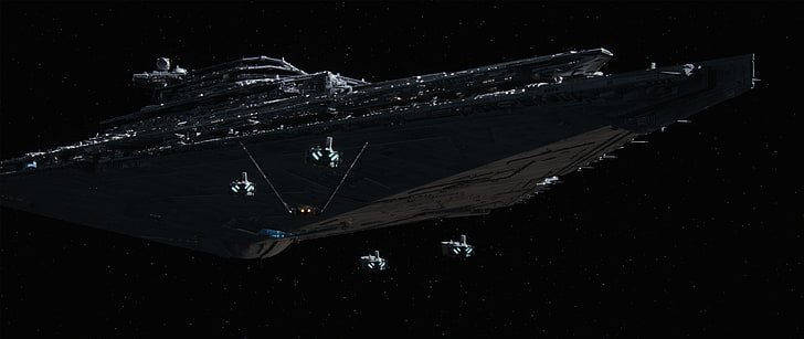 Darth Vader's Star Destroyer, air vehicle, sky, ship, architecture Free HD Wallpaper