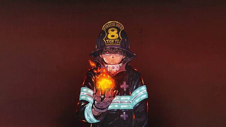 David Production Anime, enen no shouboutai, anime, fire force Free HD Wallpaper