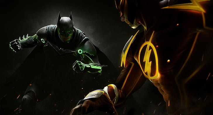 dc comics, batman, the flash, injustice 2 Free HD Wallpaper