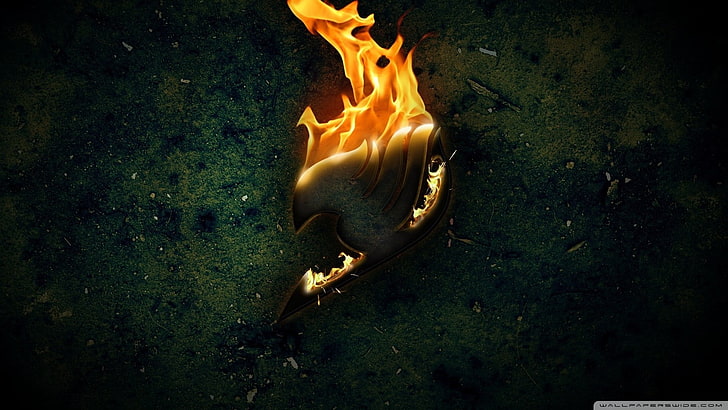 Fairy Tail Logo PNG, glowing, long exposure, water, heat  temperature