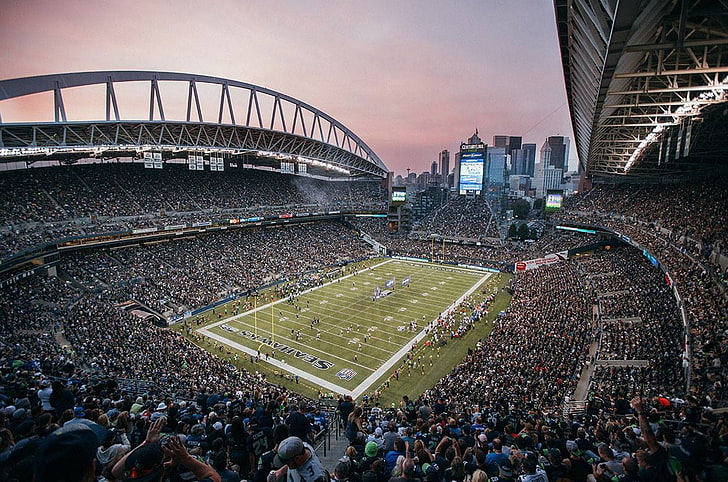 football, stadium, seattle, seahawks Free HD Wallpaper