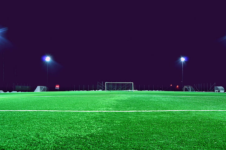 Football Stadiums, soccer, nature, sky, illuminated Free HD Wallpaper